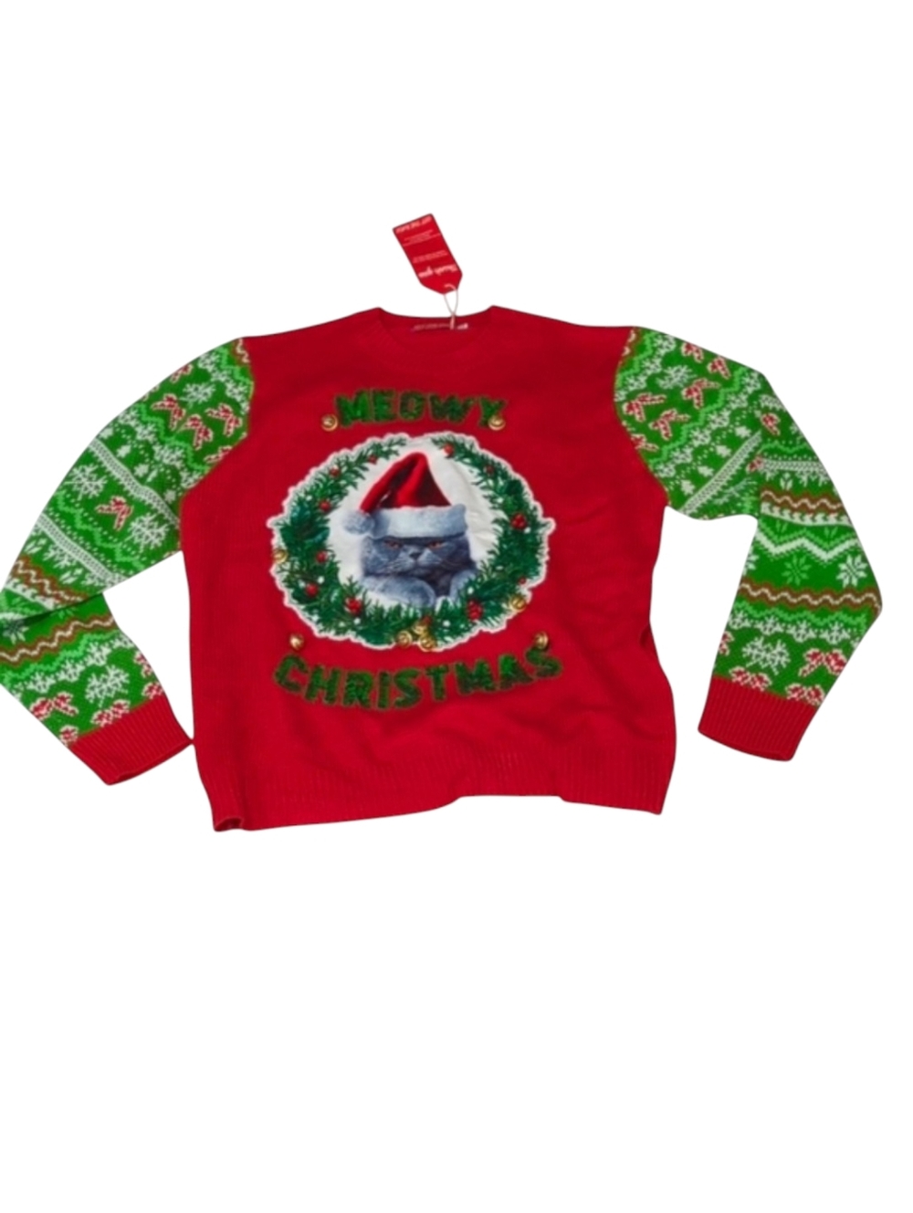 Off The Rack Ugly Christmas Cat The Rack Ugly Christmas Sweater Size XXL